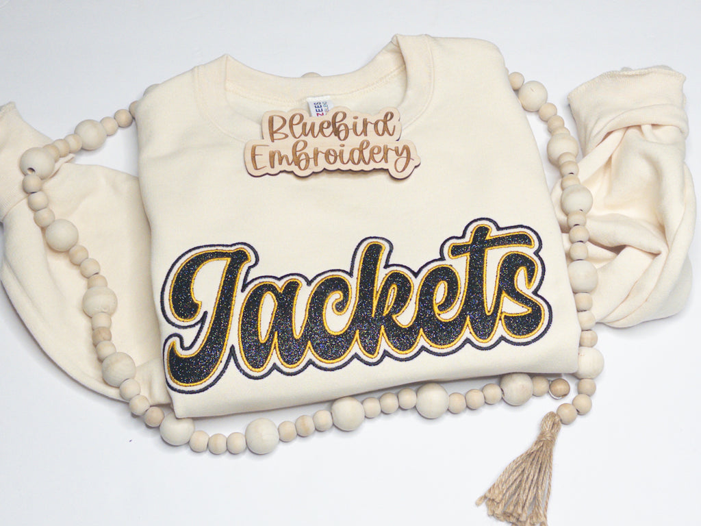 Semi-Custom Request for Digital Design-Vintage Script Mascot Applique