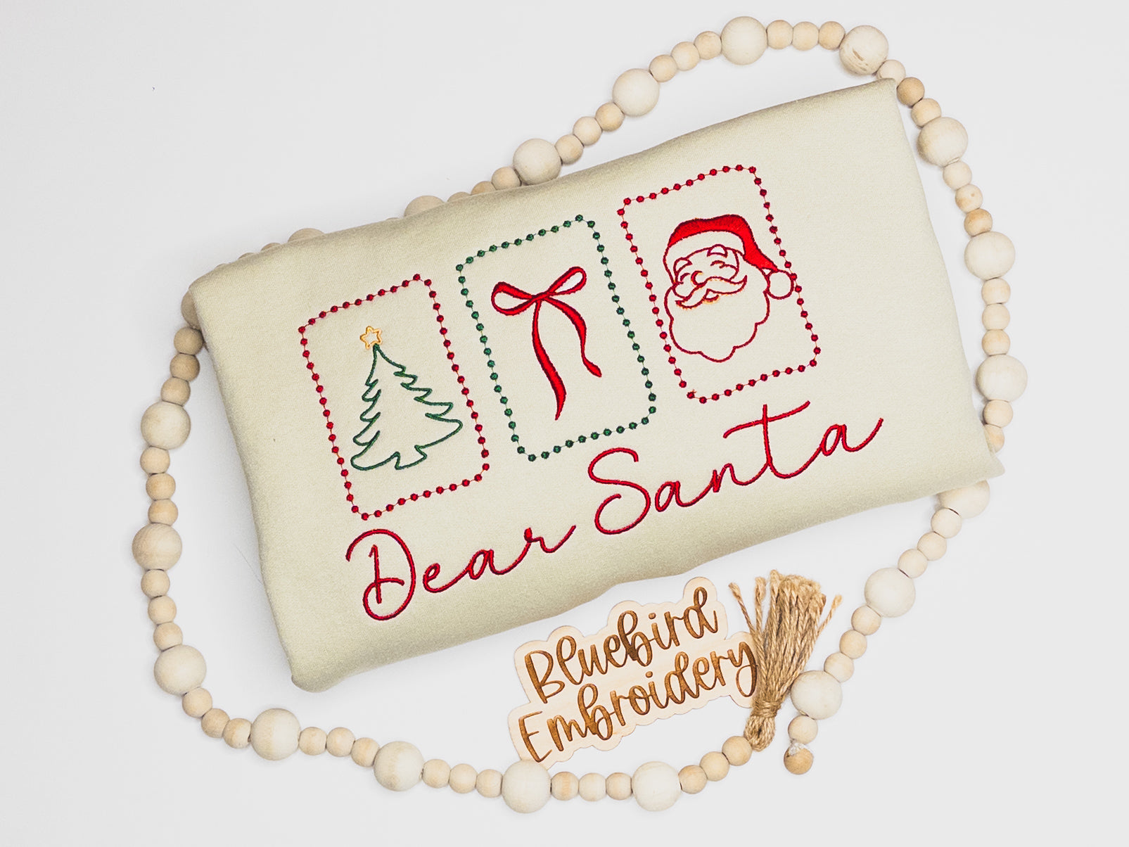 Dear Santa Stamps- Embroidered Choose your style