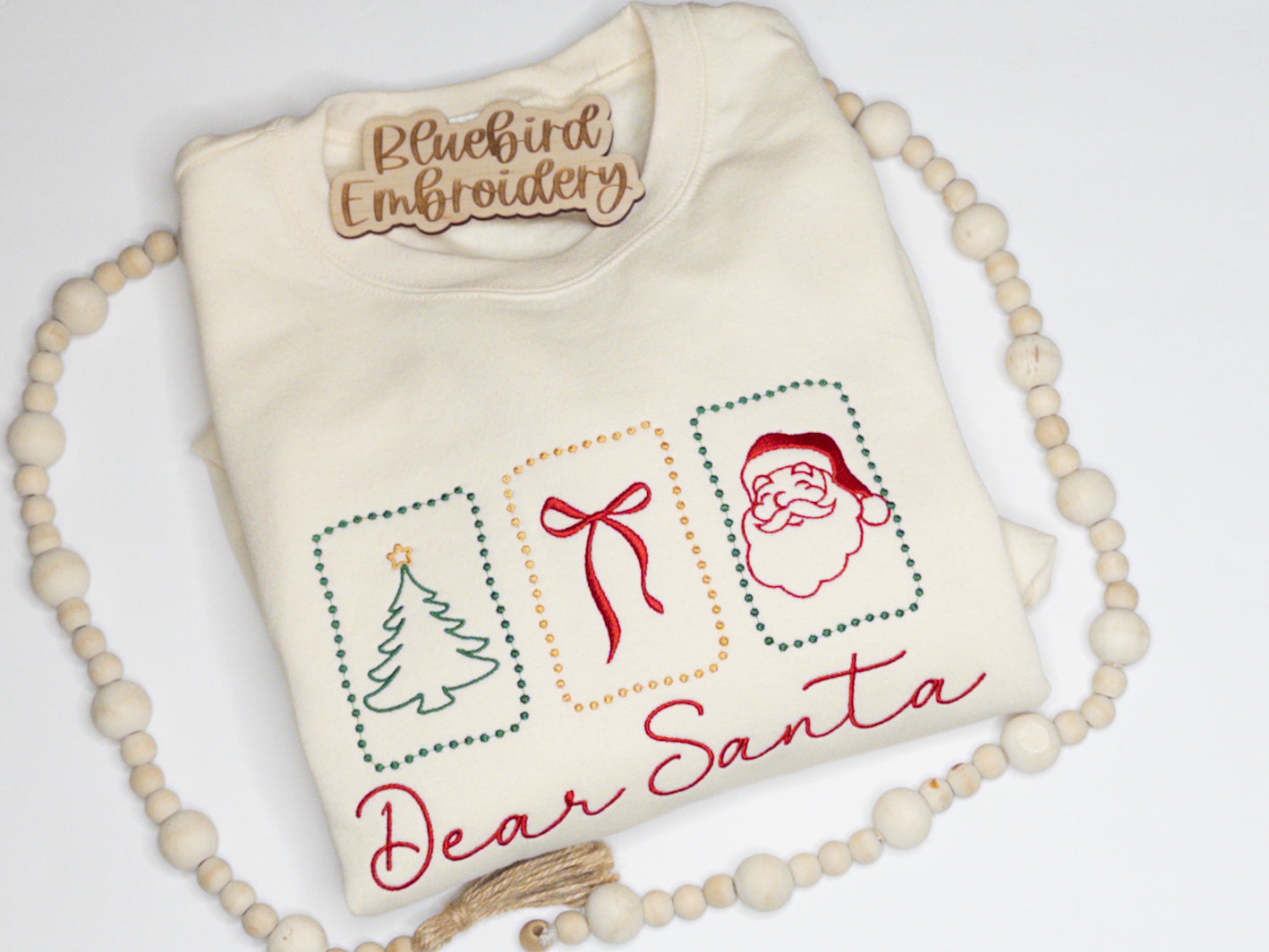 Dear Santa Stamps- Embroidered Choose your style