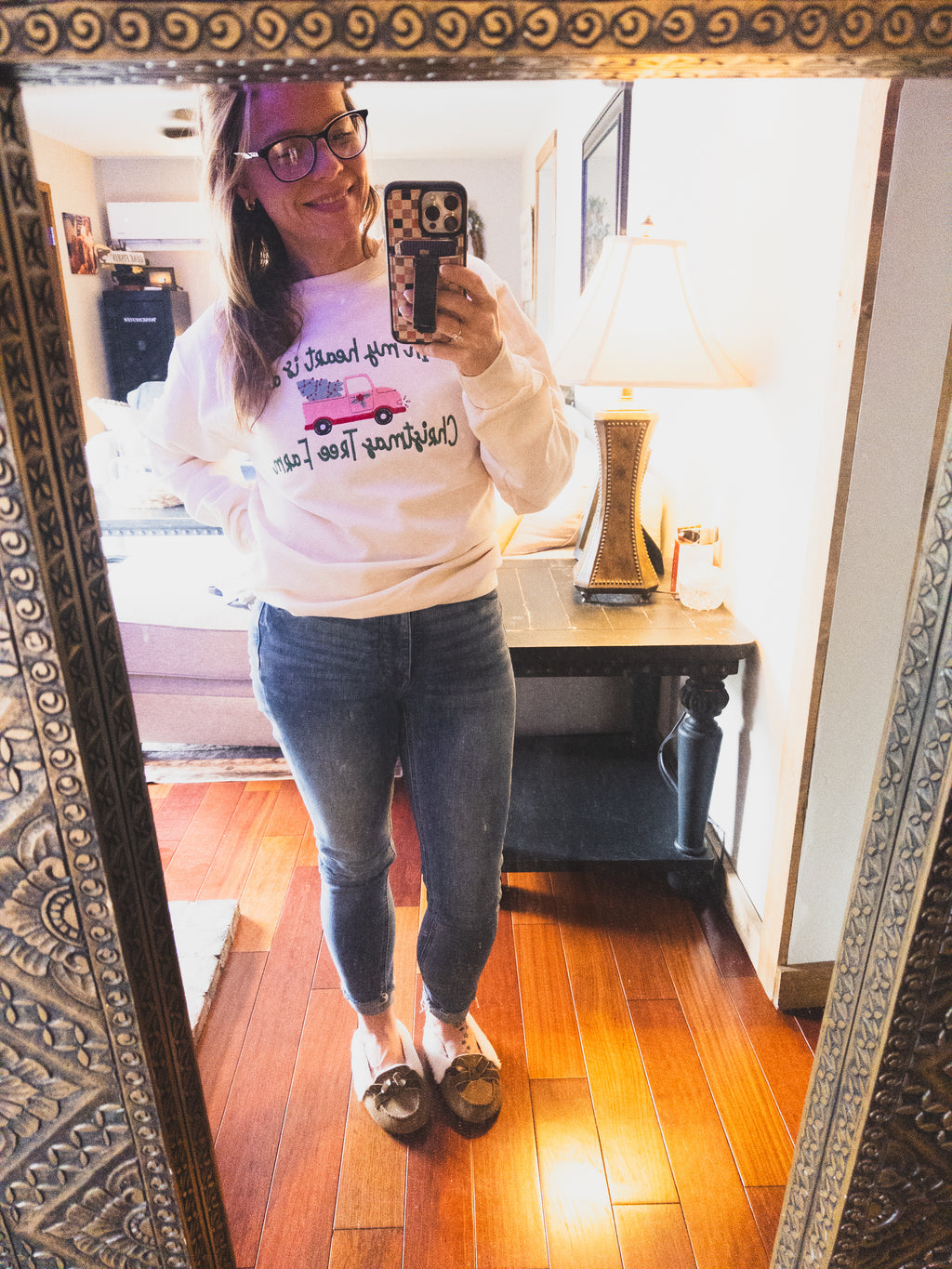 In my heart is a Christmas Tree Farm Digital Embroidery Design