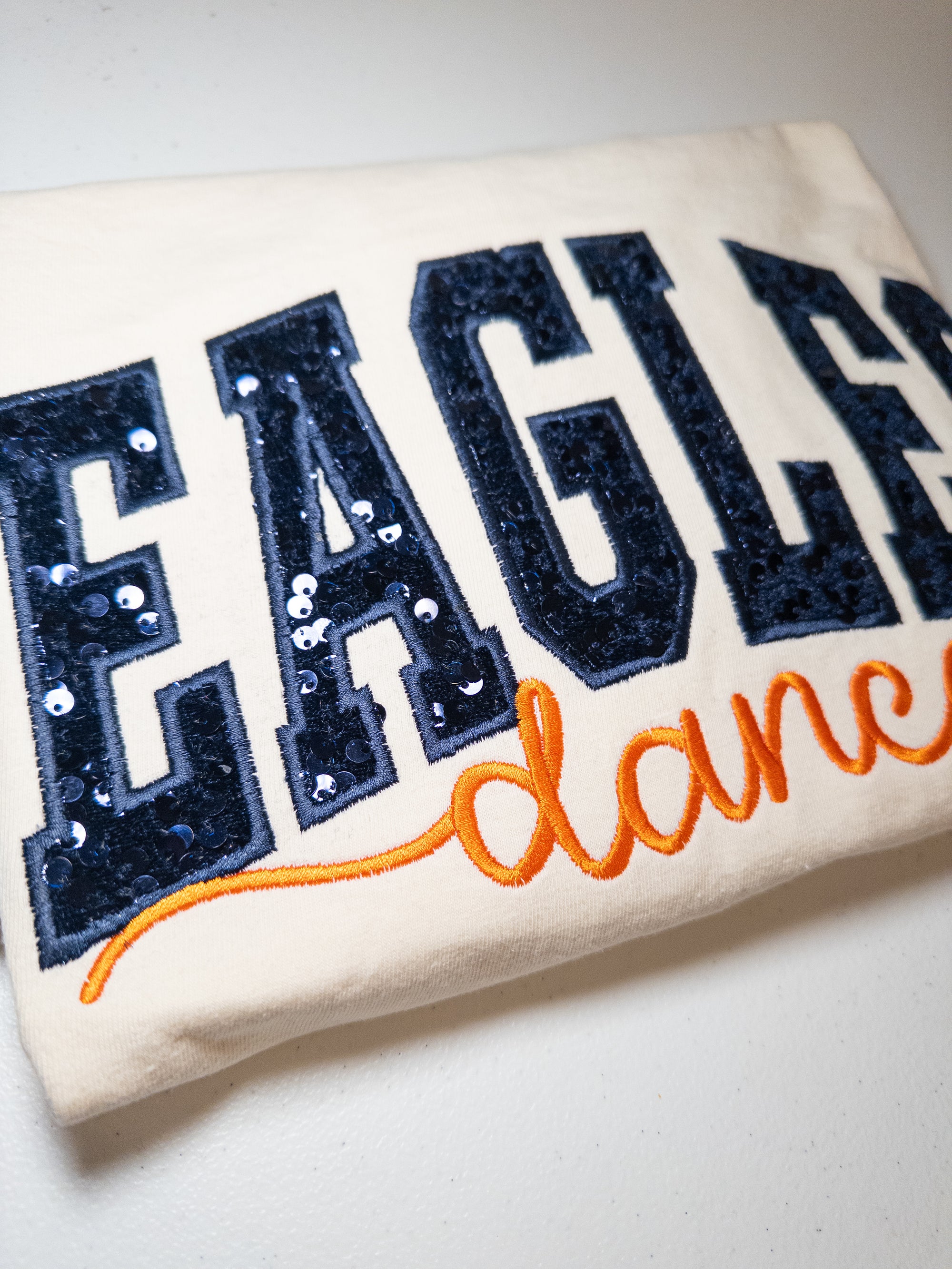 Varsity + Script Appliqué Sweatshirt