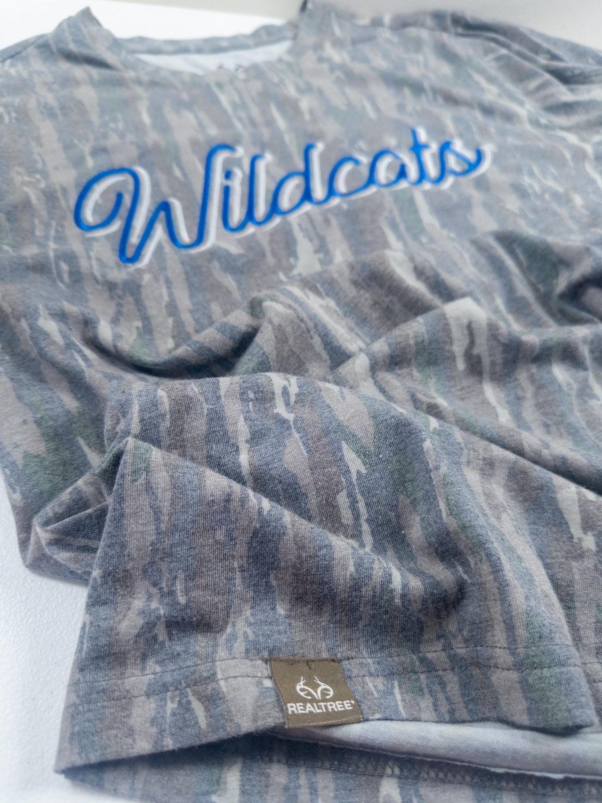 Wildcats Drop Shadow Script Realtree® Tee
