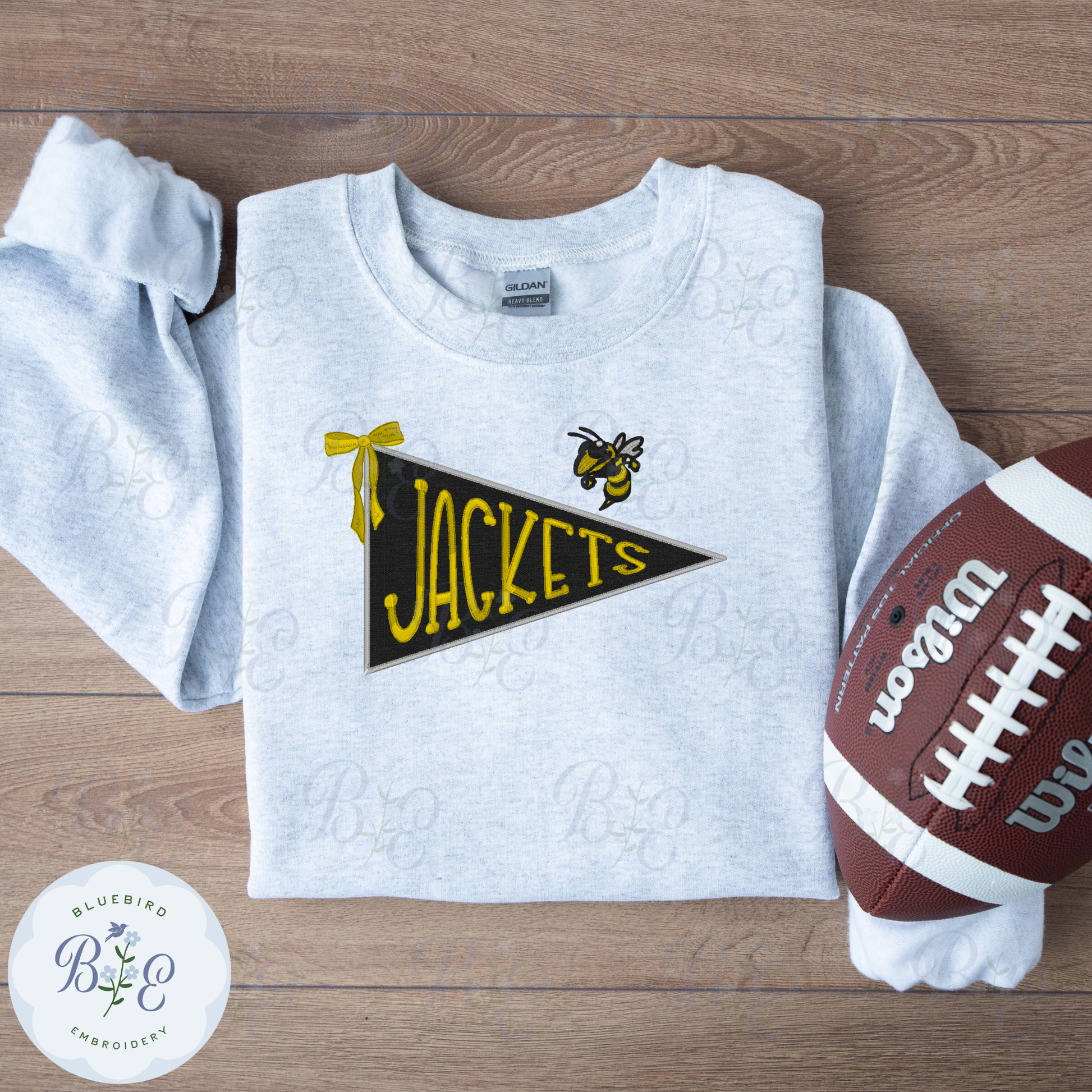 Custom Pennant Glitter Applique