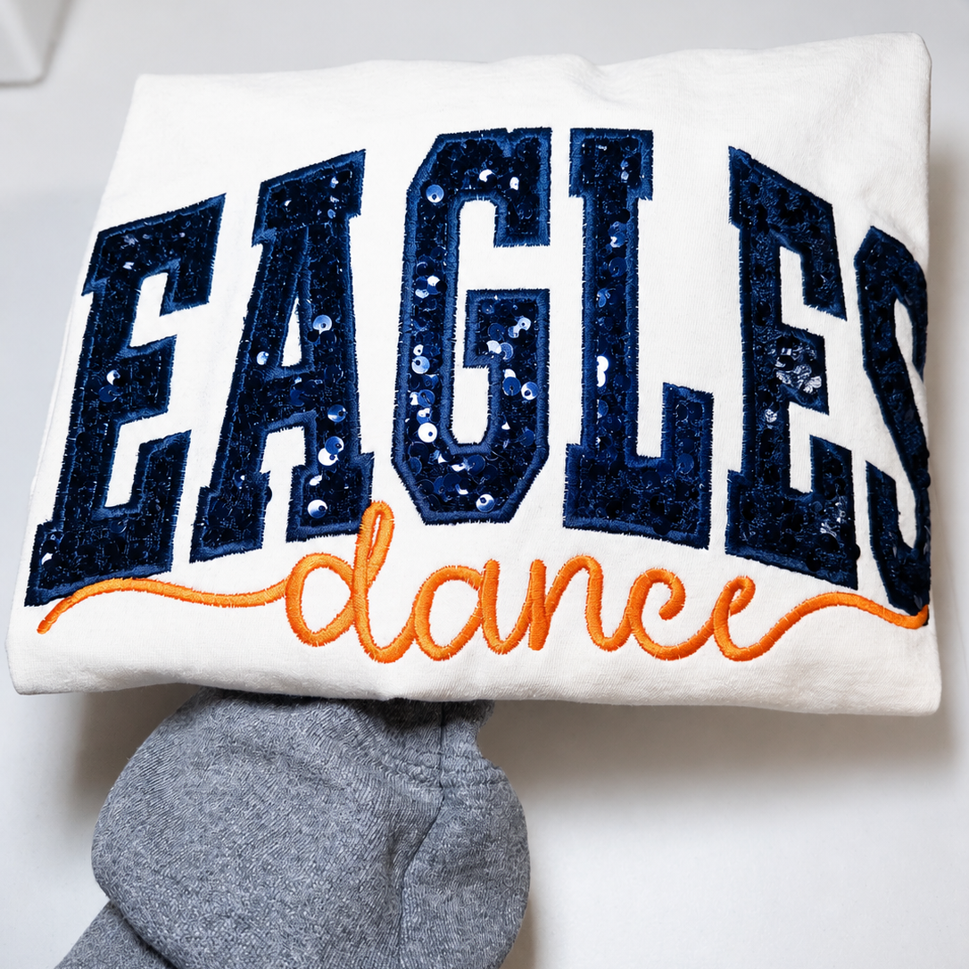 Varsity + Script Appliqué Sweatshirt