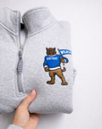Embroidered Mascot Quarter Zip
