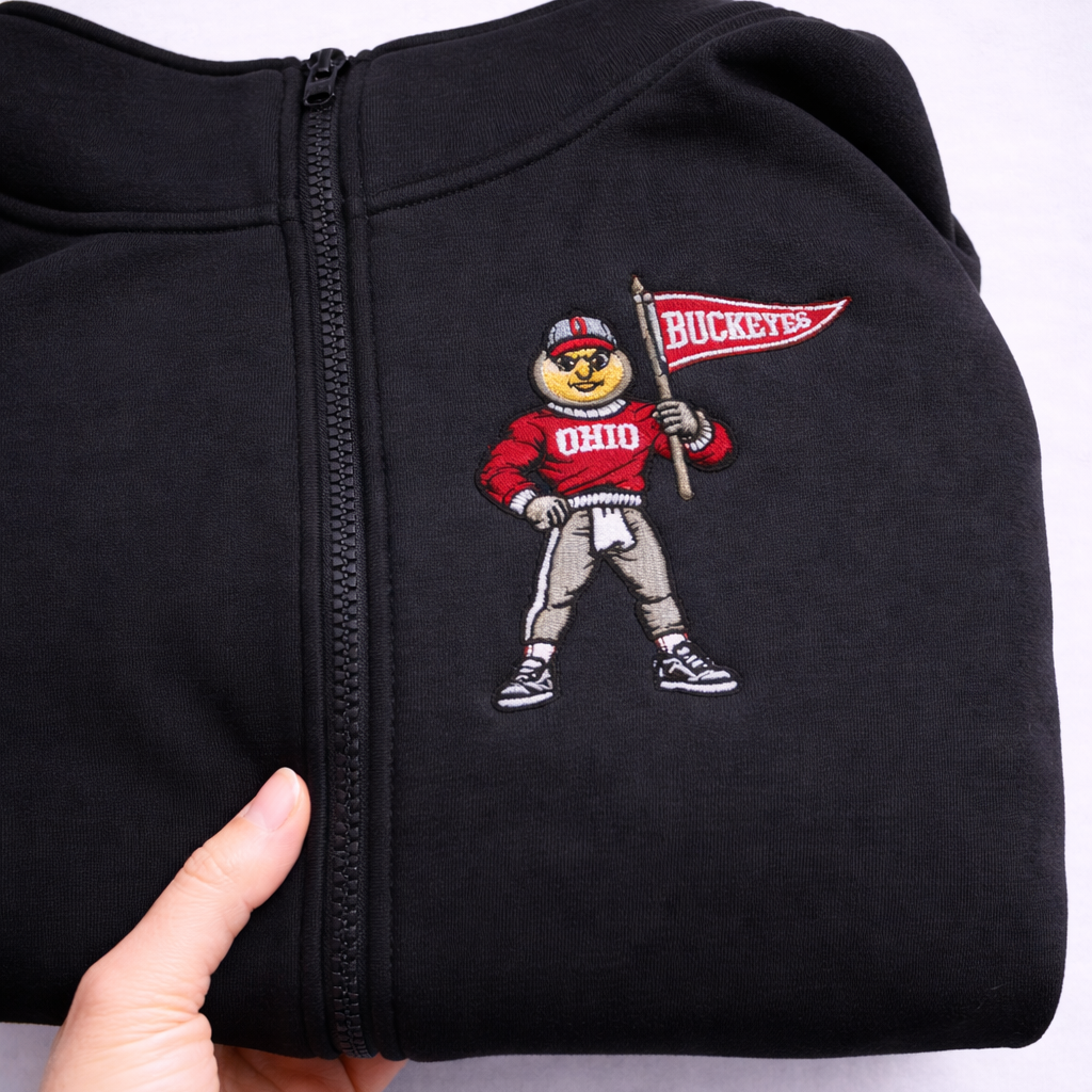 Embroidered Mascot Quarter Zip