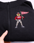 Embroidered Mascot Quarter Zip