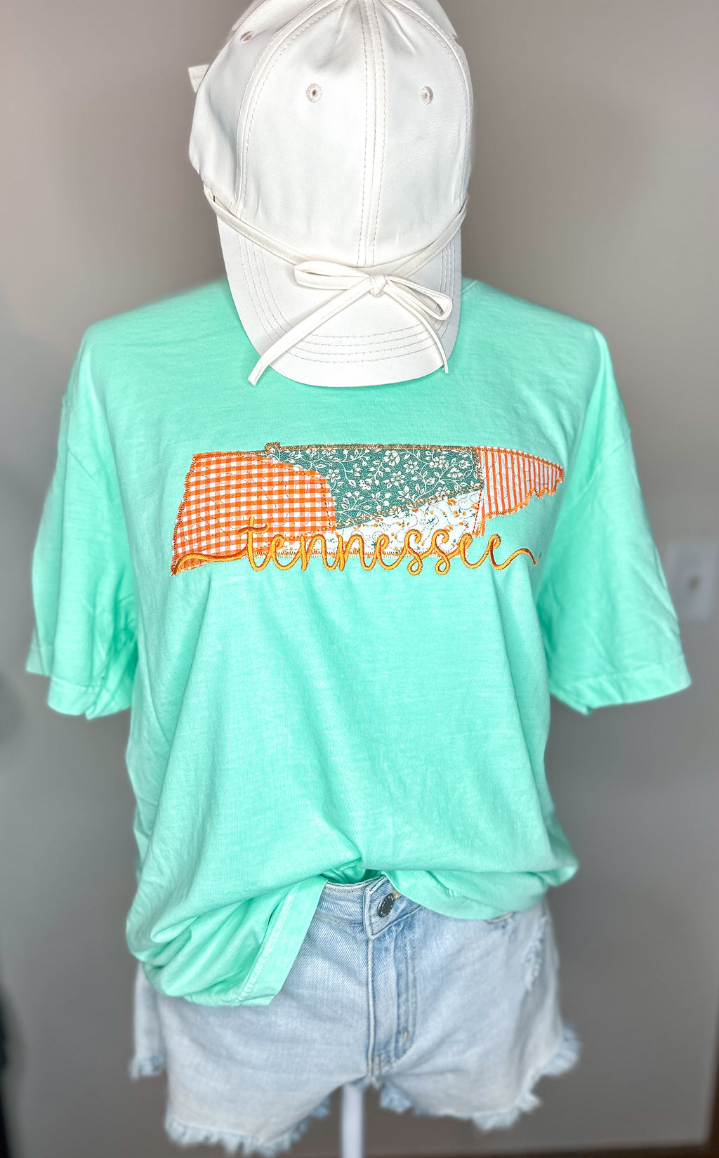 Tennessee Quilted Applique Embroidered Tee
