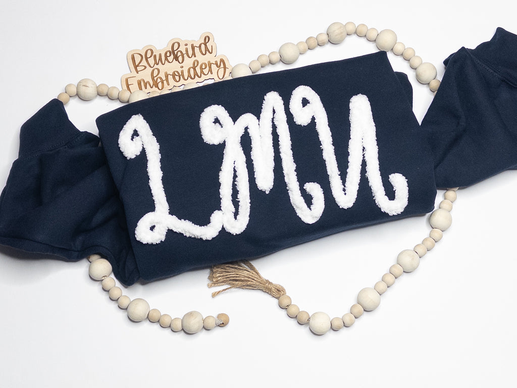 Custom Chenille Yarn Sweatshirt-Choose your team!