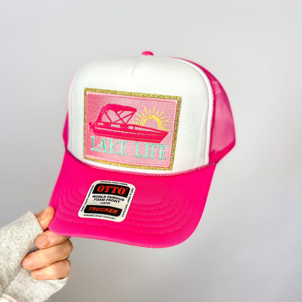 Lake Life Pontoon Trucker Hat