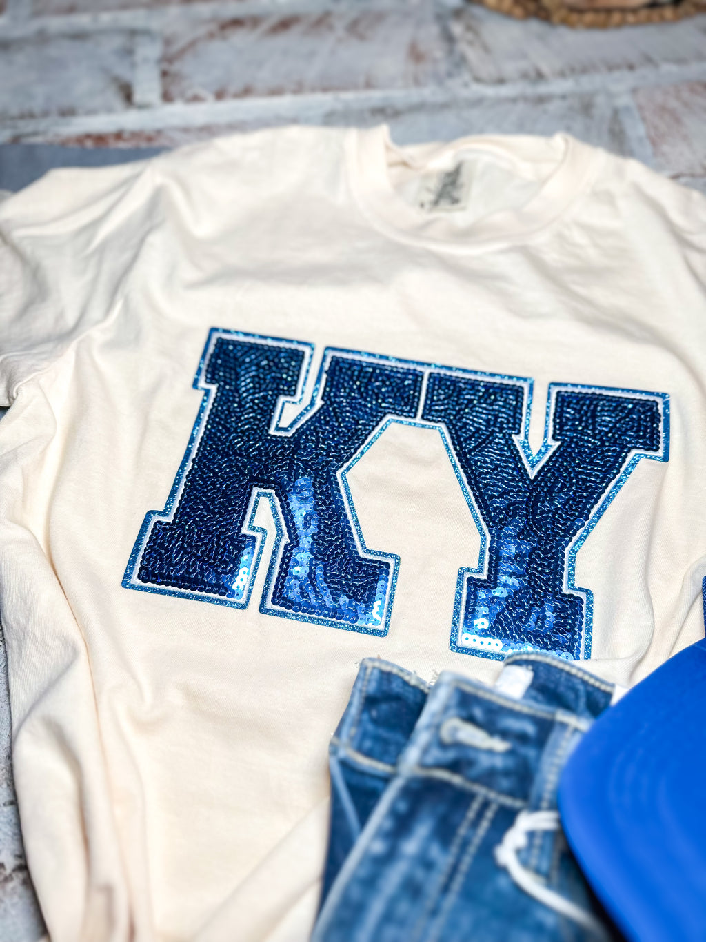 KY Sequin Patch Tee