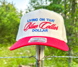 Blue Collar Dollar 3D Puff Embroidered Hat