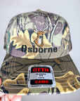 Personalized Buck Deer Snapback Hat