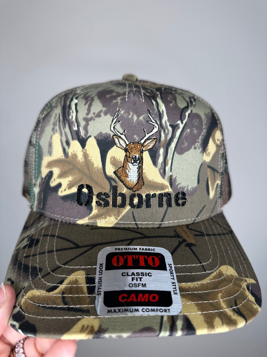Personalized Buck Deer Snapback Hat
