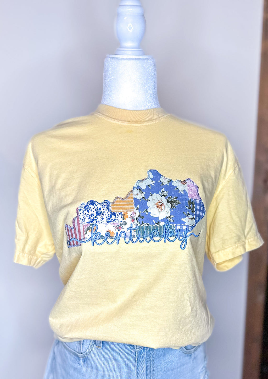 Kentucky Quilted Applique Comfort Colors Tee