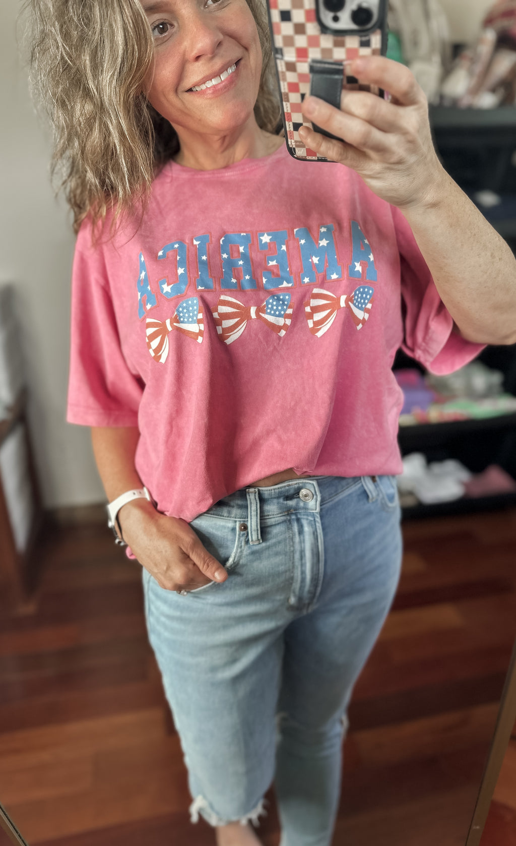 America Bow Coquette Tee
