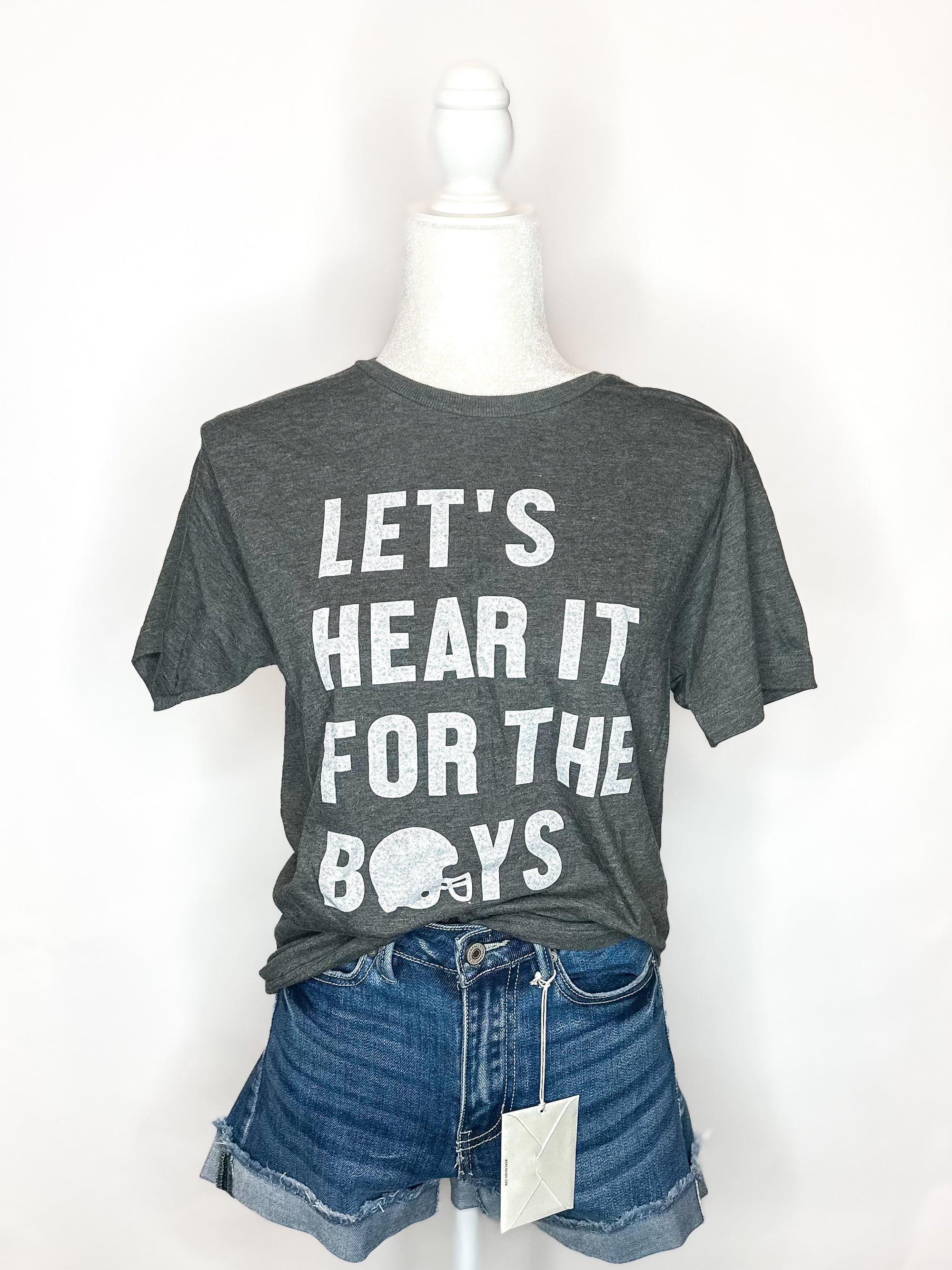 Let’s Hear It For The Boys Game day Tee - Bluebird Embroidery