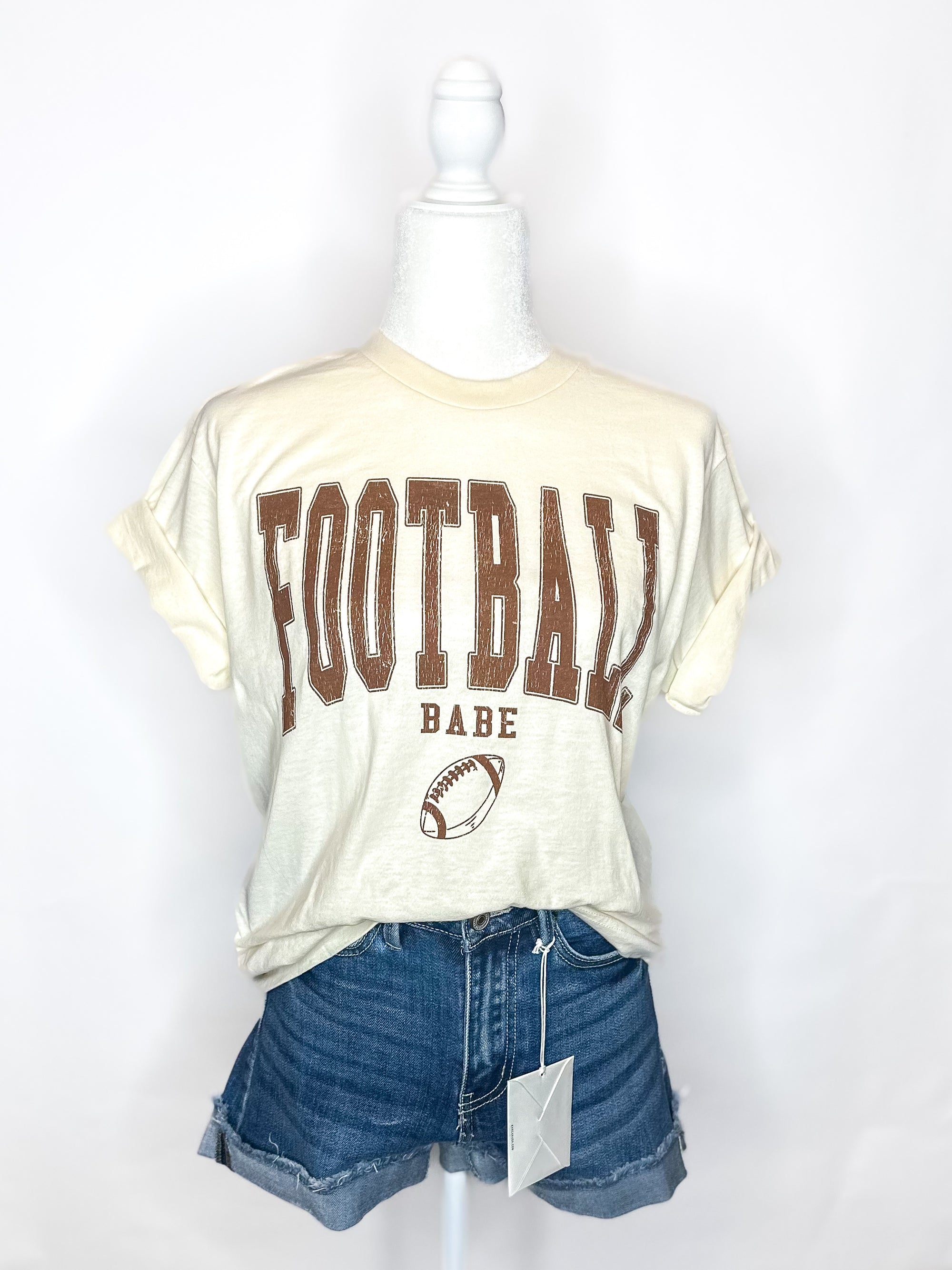 Football Babe Game day Tee - Bluebird Embroidery