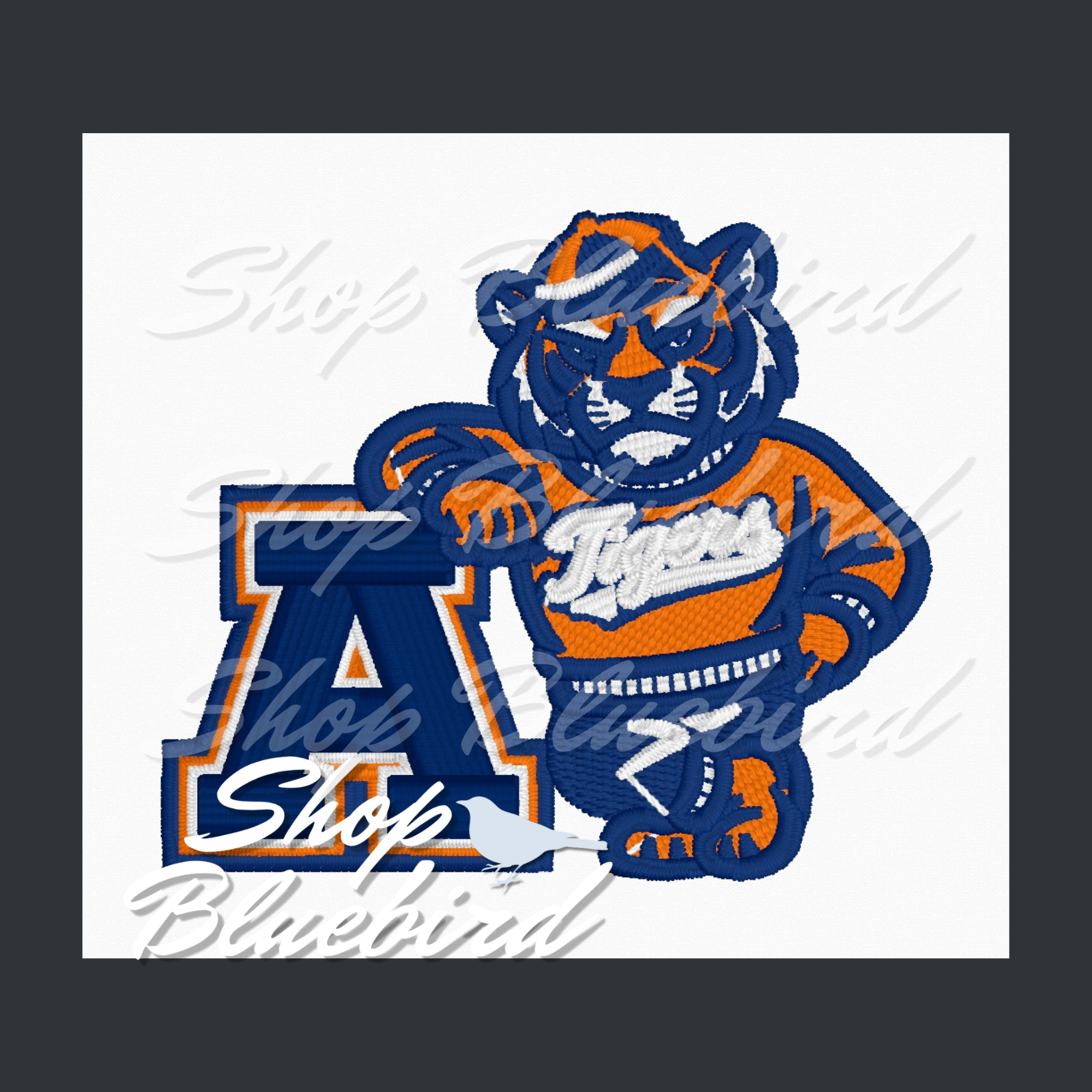 Mini AU Tigers 3D Puff Hat Digital Embroidery Design