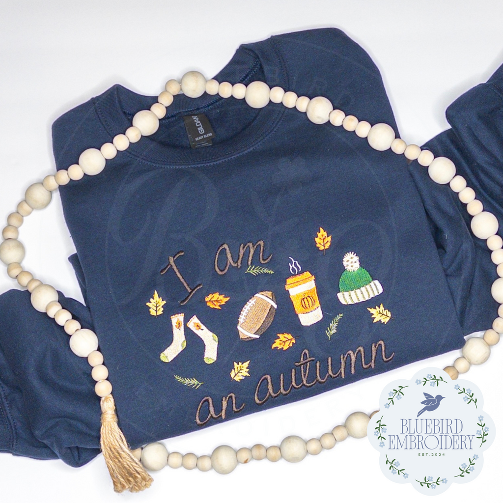 I Am an Autumn Embroidered Crewneck