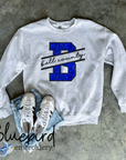 Bell County Monogram Applique Embroidered Sweatshirt