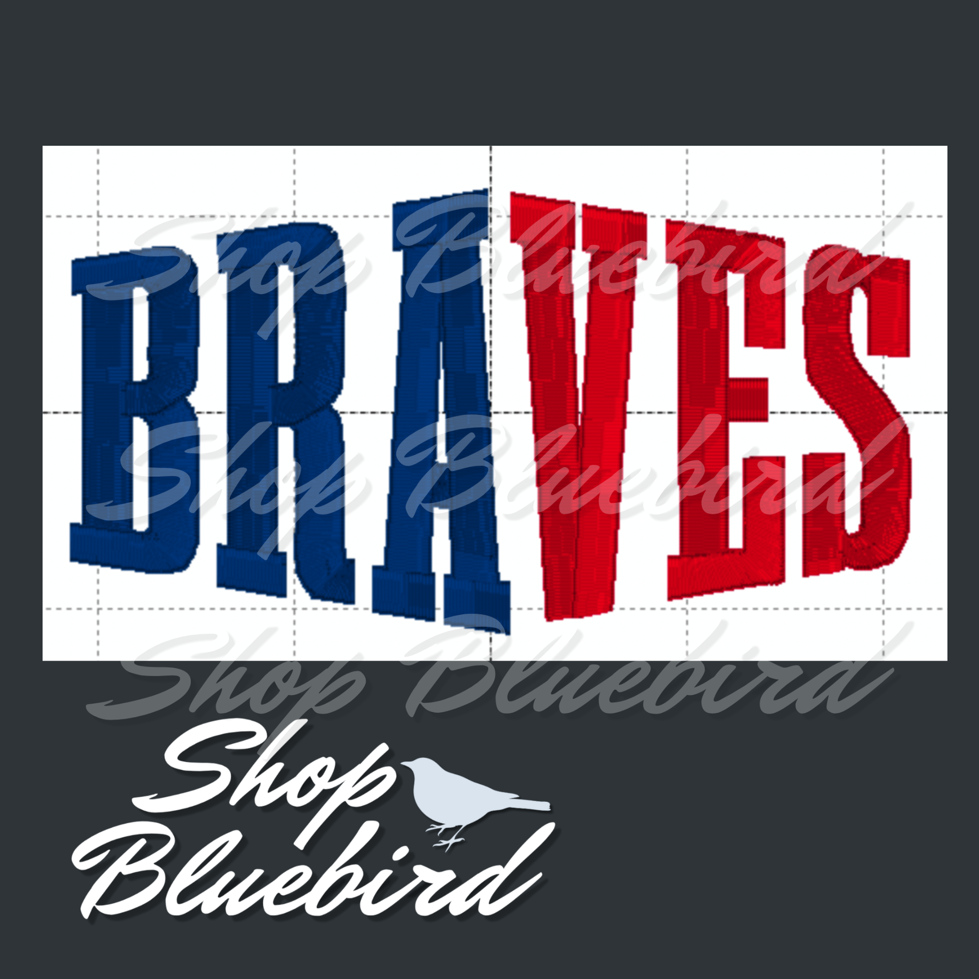Braves Diamond Hat Digital Embroidery Design