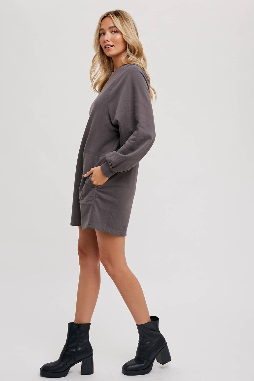 Bluivy - FRENCH TERRY MINI DRESS