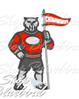Mascot Embroidery Design – Digital Download | Optional Mascot Personalization