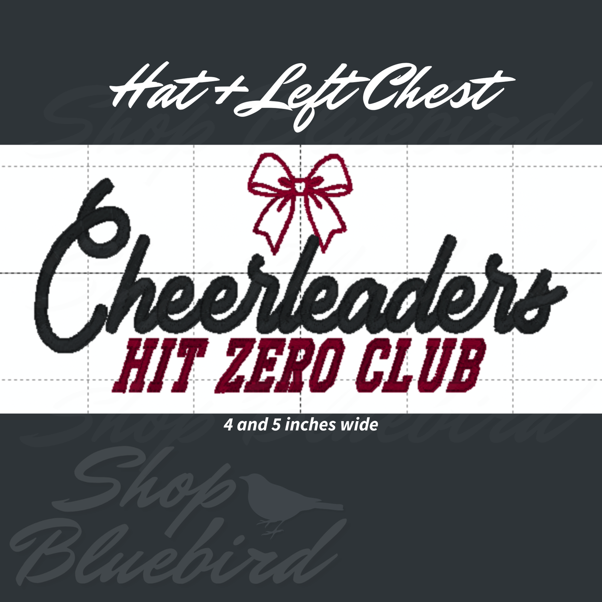 Cheer Hit Zero Hat+ LC Digital Embroidery Design