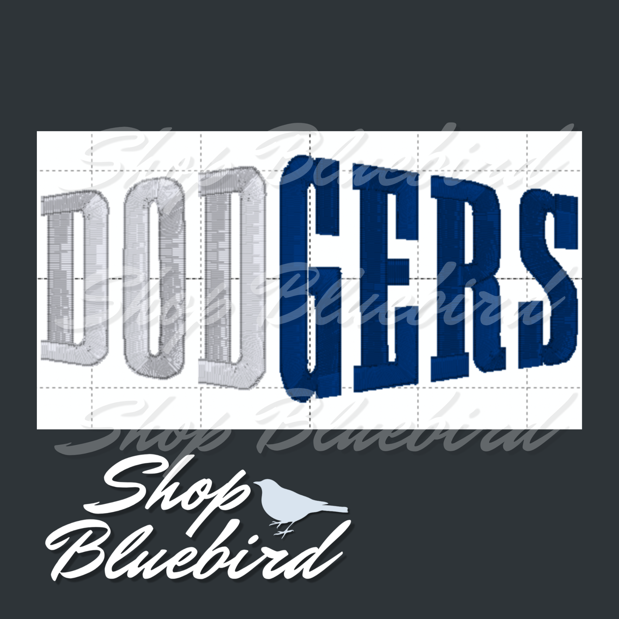Dodgers Diamond Hat Digital Embroidery Design
