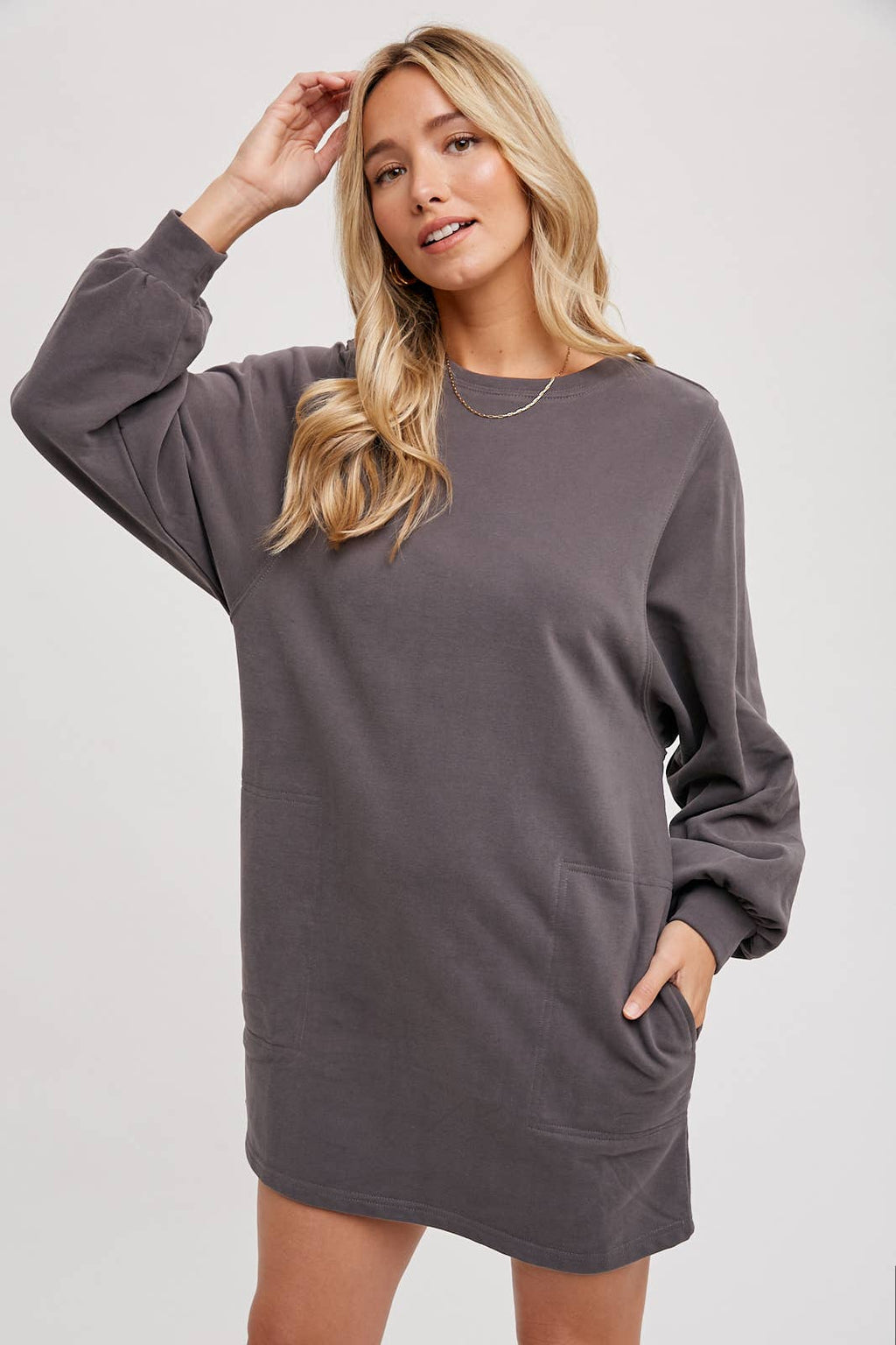 Bluivy - FRENCH TERRY MINI DRESS