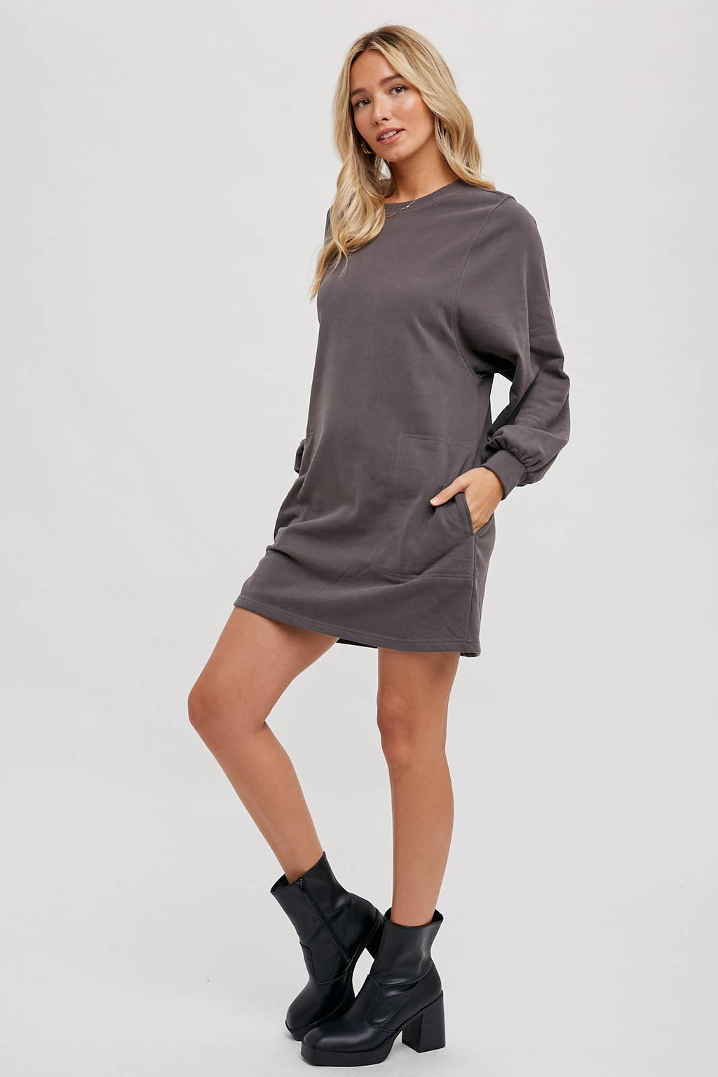 Bluivy - FRENCH TERRY MINI DRESS