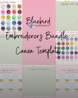 Embroidery Canva Template Bundle (Digital Download)