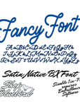 Fancy Native BX Font Digital Embroidery Design