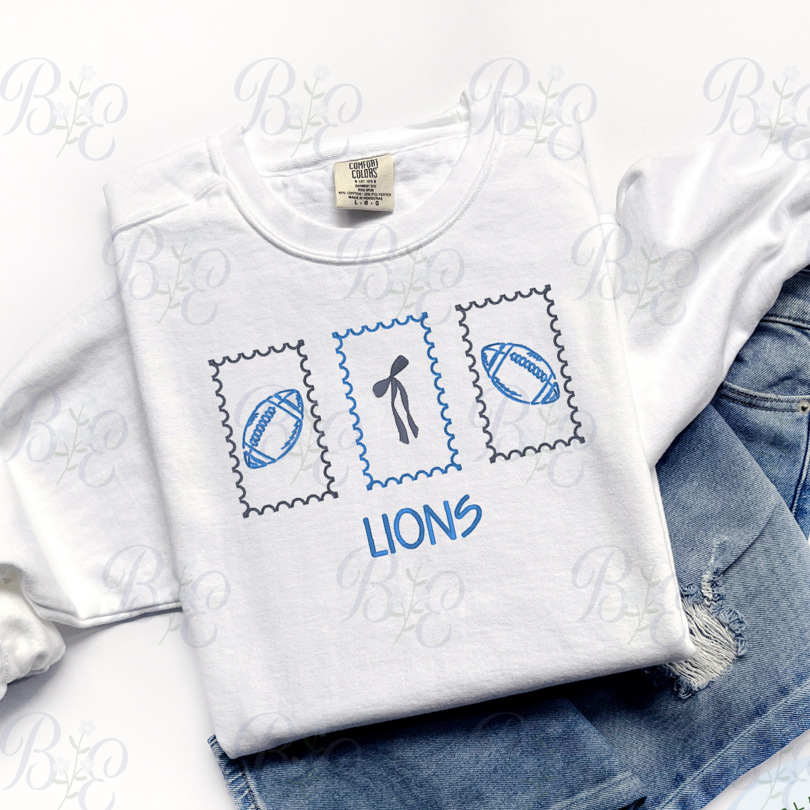 Custom Football Stamps Embroidered