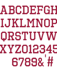 Mini Skinny College Native BX Font Digital Embroidery Design