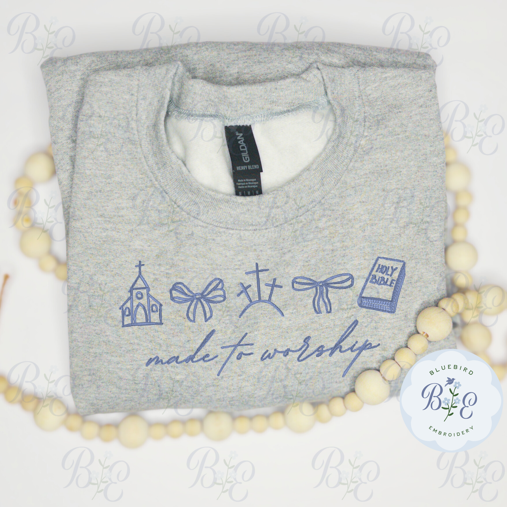 Made to Worship Embroidered Crewneck