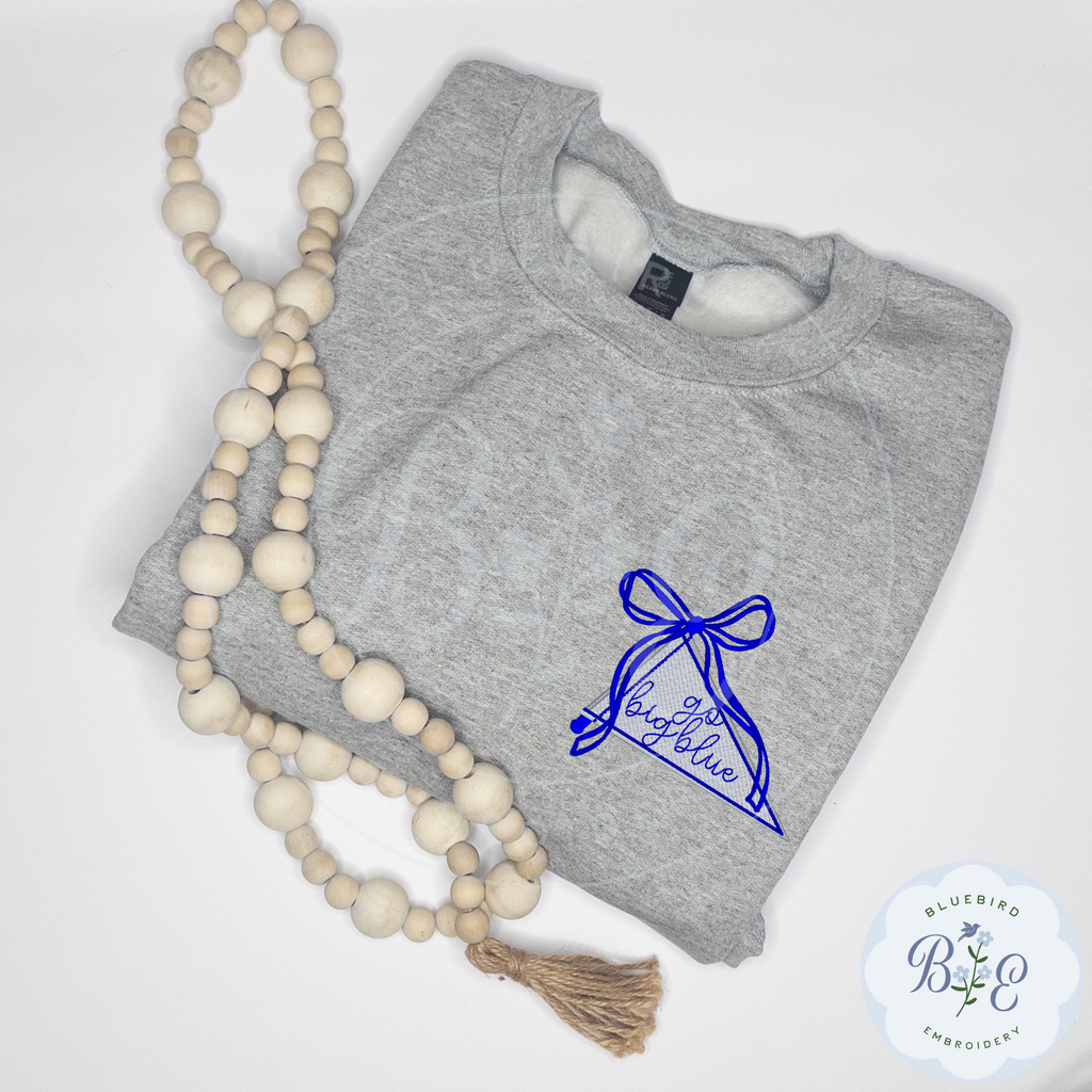 Custom Spirit Pennant Flag Embroidered Sweatshirt