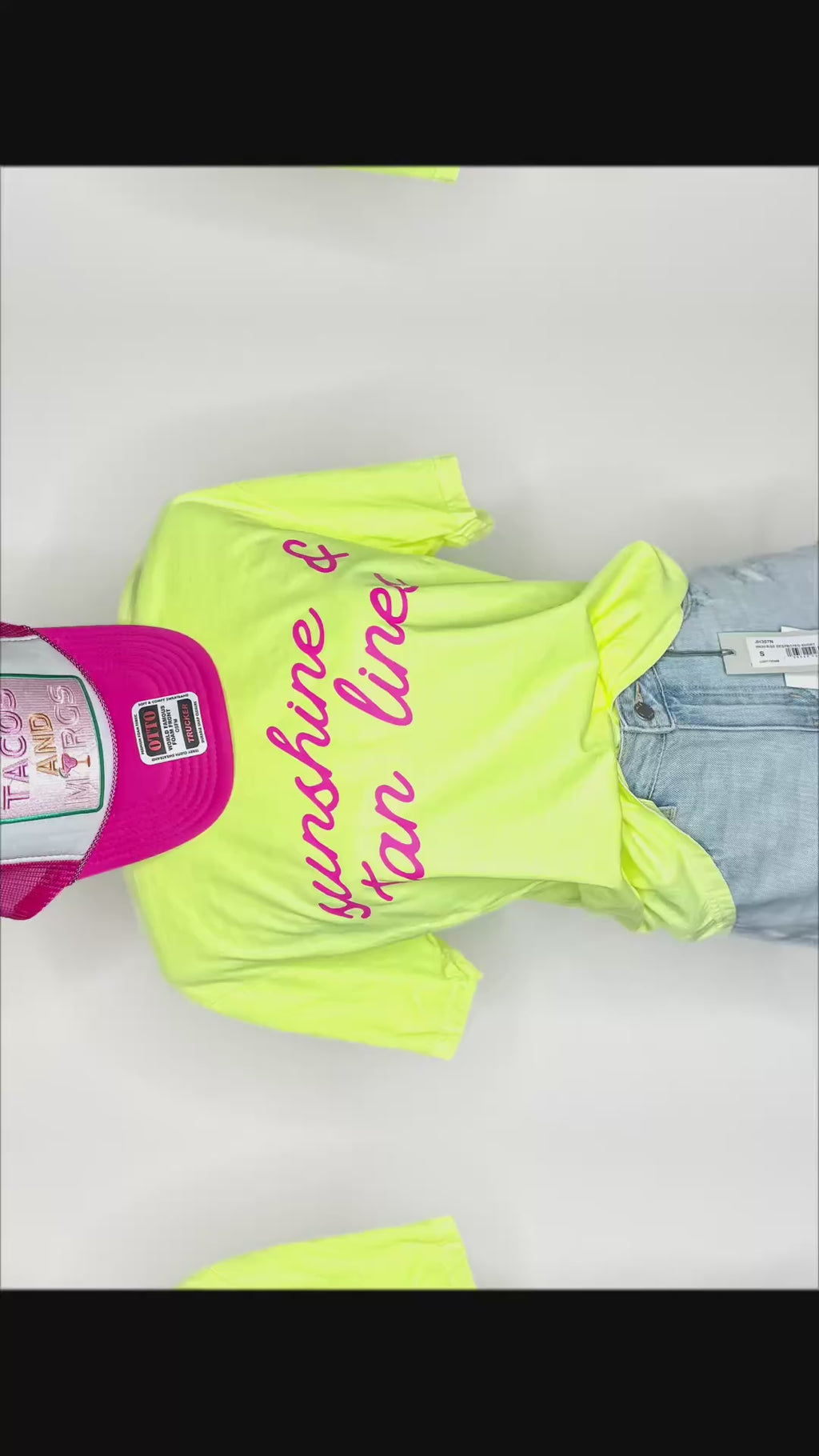 ** Limited Edition** Sunshine & Tan Lines NEON Tee