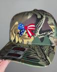 Patriotic Bow Camo Snapback