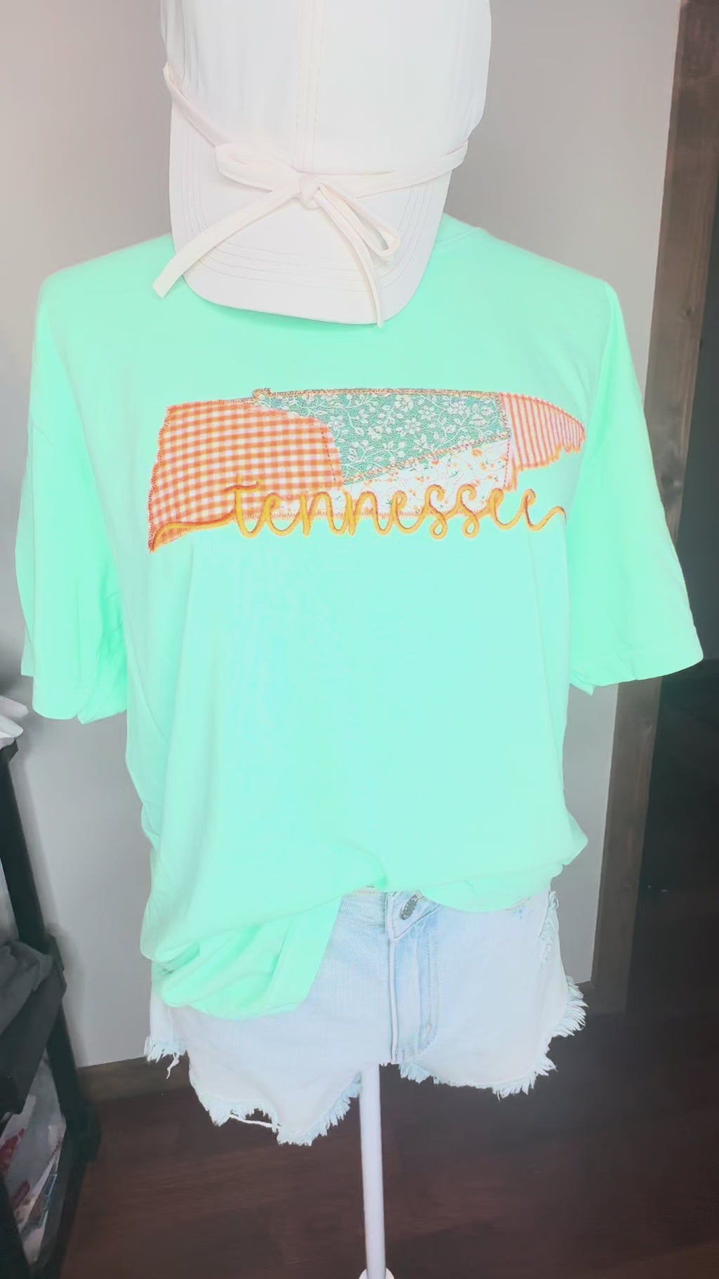 Tennessee Quilted Applique Embroidered Tee