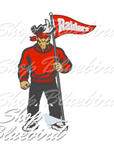Mascot Embroidery Design – Digital Download | Optional Mascot Personalization