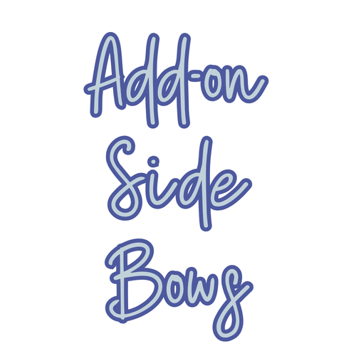 Add-On Applique Glitter Side Bows