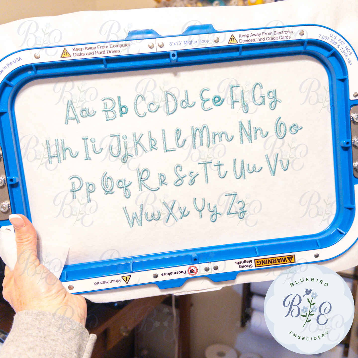 Sunday Sans Native BX Font Digital Embroidery Design