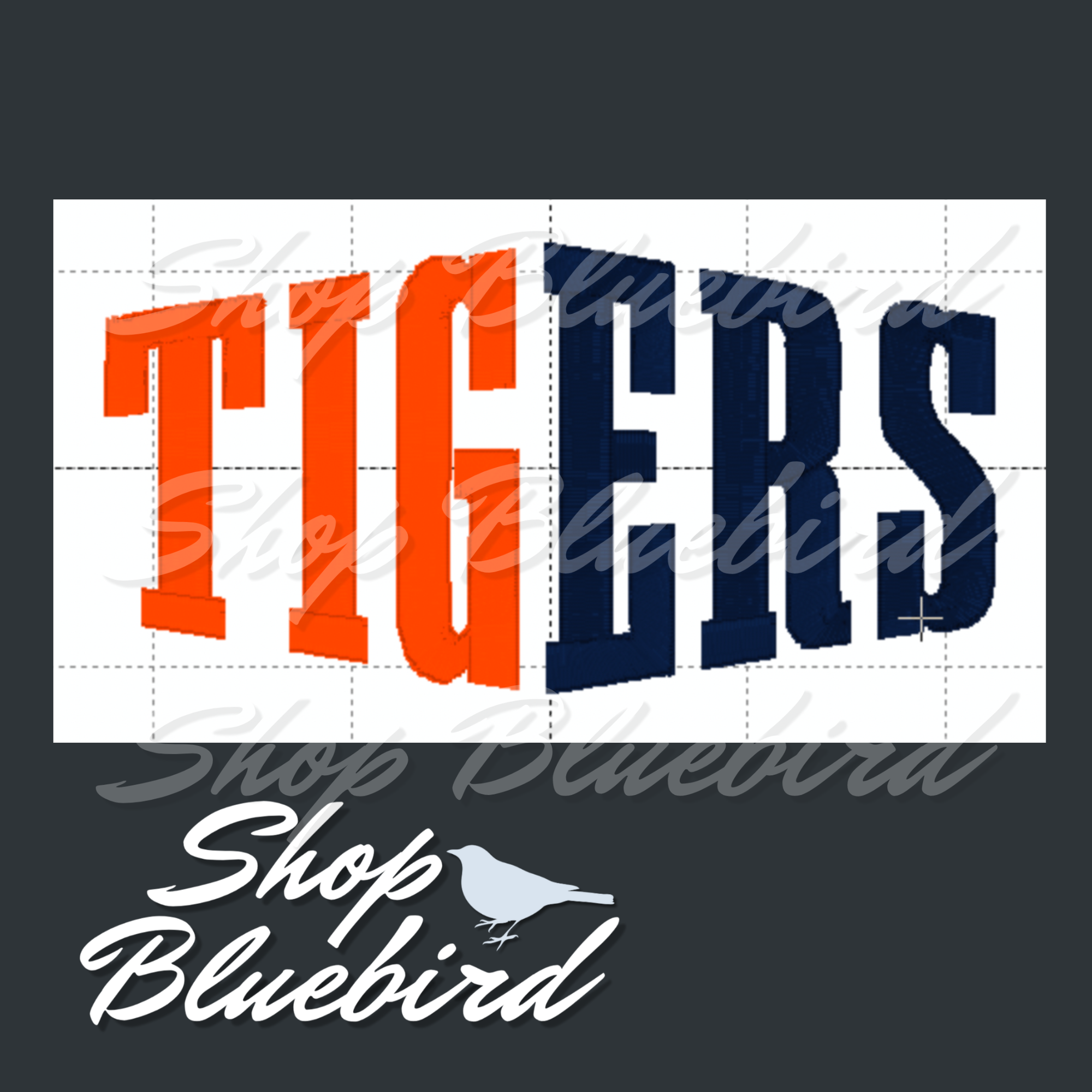 Tigers Diamond Hat Digital Embroidery Design