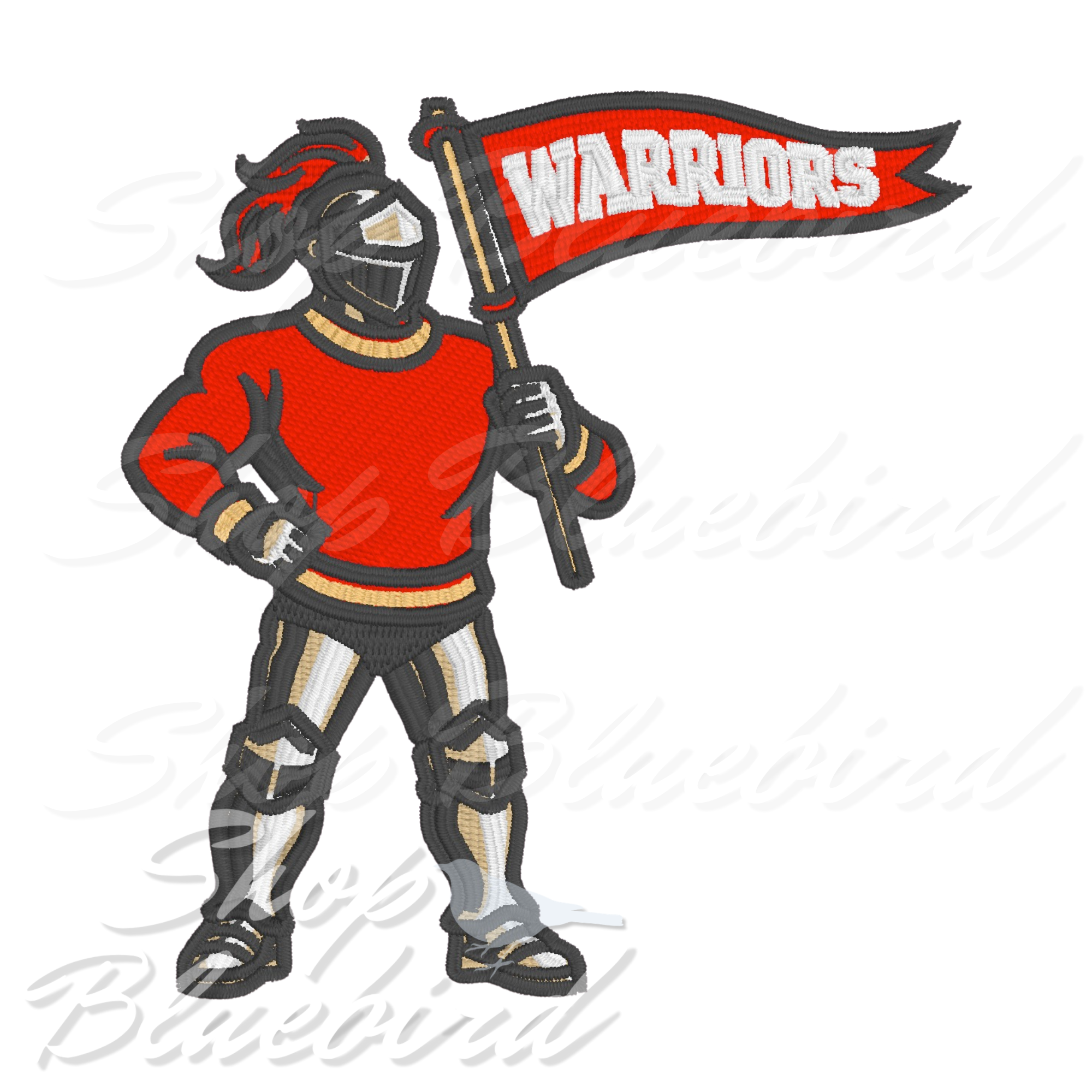 Mascot Embroidery Design – Digital Download | Optional Mascot Personalization