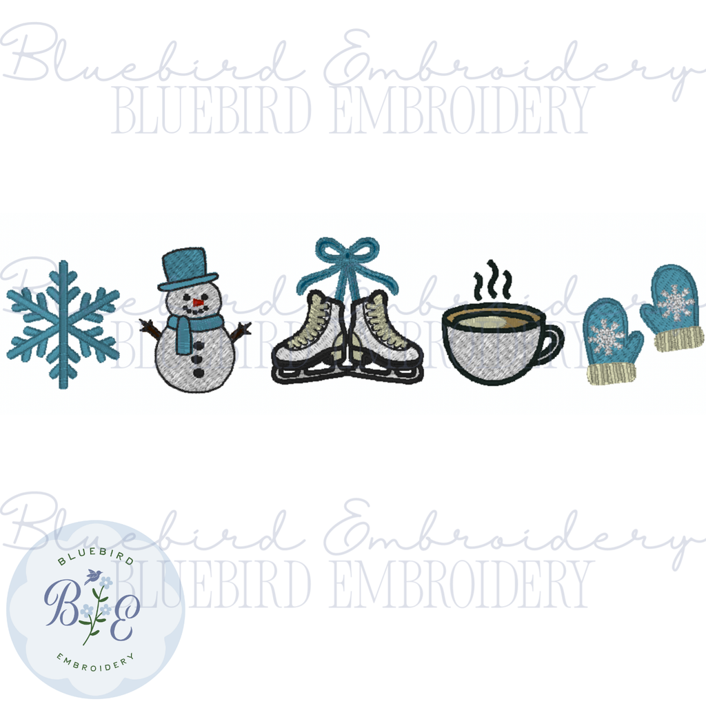 Winter Minis Collection Digital Embroidery Design